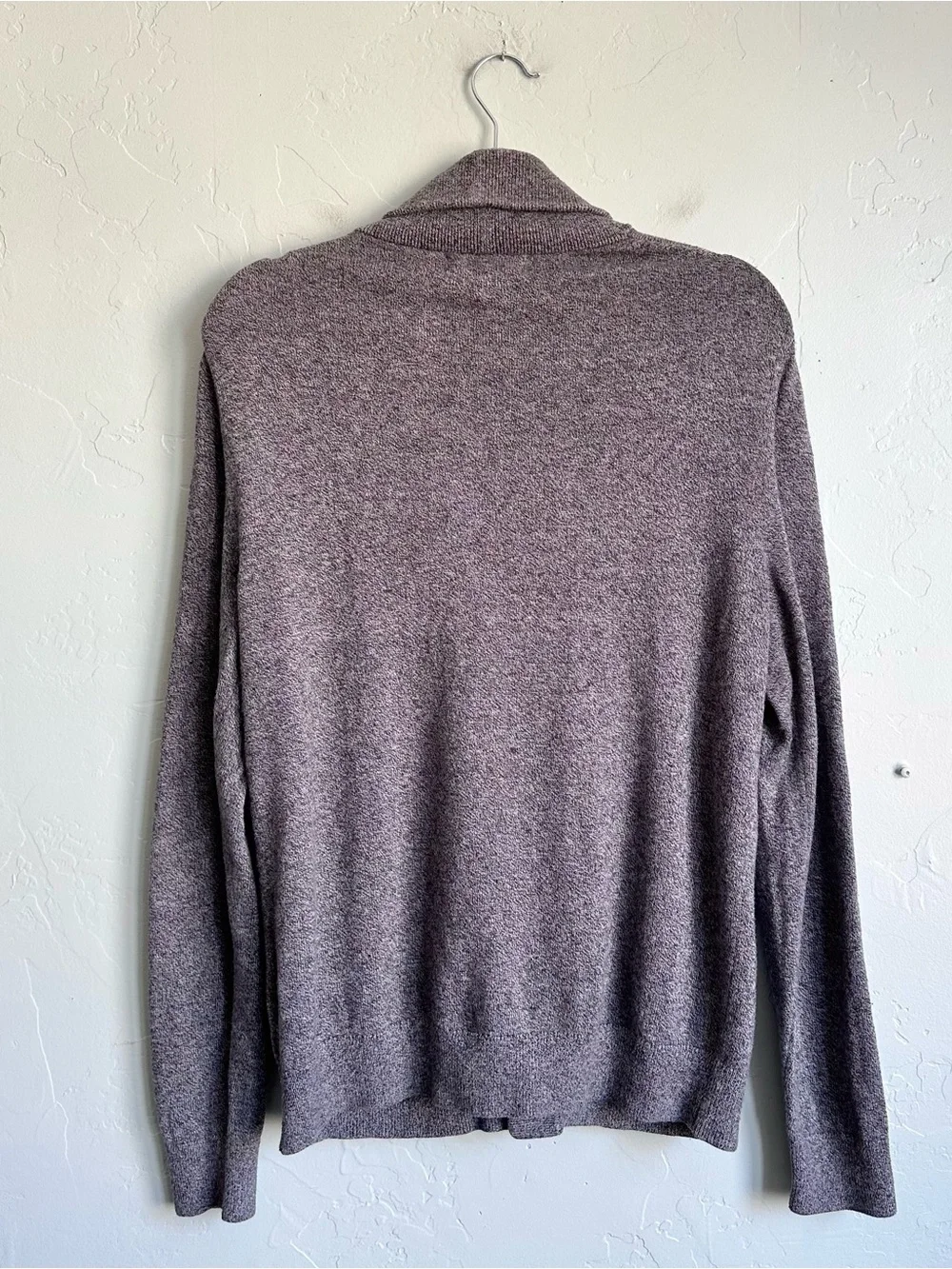 Banana Republic Men's Luxe Sweater Collection Shawl Collar Cardigan Medium Gray